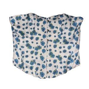 Princess Polly Blue Floral Corset